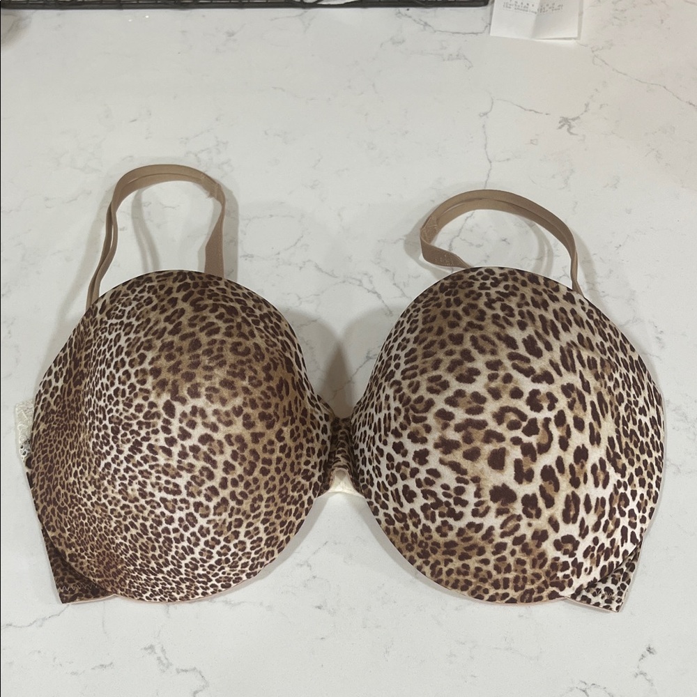 Leopard Print Padded Bra Excellent Condition